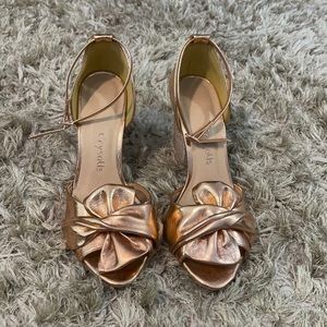 Rose gold heels